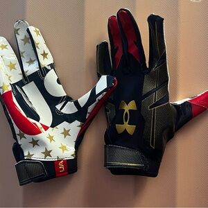 Boys Under Armour Football Gloves Never Worn